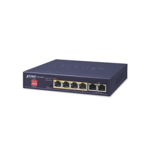 switch no administrable 4 puertos 10/100/1000t 802.3at poe + 2 puertos 10/100/1000t de uplink para escritorio