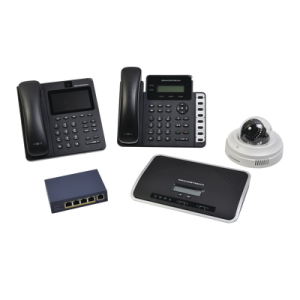maletin con equipos demo de video y voip grandstream