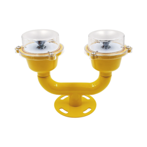 lámpara de obstrucción doble color rojo / ip65 / luz fija o parpadeante / voltaje de operación 110 ac / 220 ac