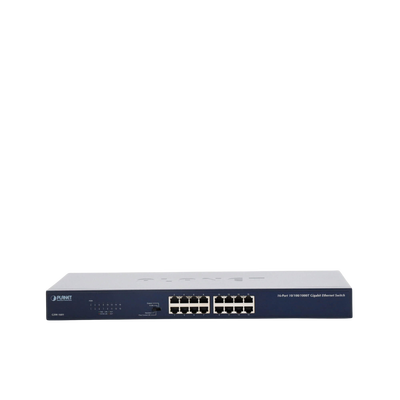 switch no administrable gigabit de 16 puertos 10/100/1000 mbps, con modo extendido para distancias de hasta 200 m switch no administrable gigabit de 16 puertos 10/100/1000 mbps, con modo extendido para distancias de hasta 200 m