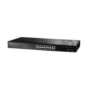 switch gigabit administrable l2 de 16 puertos 10/100/1000 mbps con 2 puertos gigabit/sfp compartidos