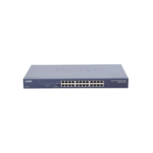 switch no administrable gigabit de 24 puertos 10/100/1000 mbps, con modo extendido para envió de datos de hasta 200 m