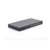 switch poe de 24 puertos gigabit 802.3af/at con modo extendido 250 m, 2 puertos sfp 1000sx , pantalla lcd para configuración básica, hasta 300 w para poe