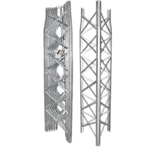 torre autosoportada de 9.8 m, 4 secciones prearmadas. galvanizada en caliente (6 ft² @ 70.7 mph).