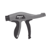 pistola manual para instalación de cinchos (corbatas), con fuerza controlada configurable de 8 a 50 lb, y corte automático