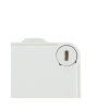 caja estanca de pvc para derivación y conexión, 6 entradas, tapa con tornillo de 1/4" de vuelta, 100x100x50 mm (Área interna), uso exterior ip55, material que no propaga el fuego y libre de hálogenos
