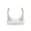 soporte de presión (abrazadera), pvc auto extinguible, abierto para tubería de 25 mm