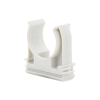 soporte de presión (abrazadera), pvc auto extinguible, abierto para tubería de 25 mm