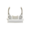 soporte de presión (abrazadera), pvc auto extinguible, abierto para tubería de 25 mm