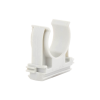 soporte de presión (abrazadera), pvc auto extinguible, abierto para tubería de 25 mm