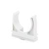 soporte de presión (abrazadera), pvc auto extinguible, abierto para tubería de 32 mm