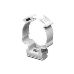 soporte de collar (abrazadera), pvc auto extinguible, cerrado para tubería de 16 mm