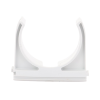 soporte de presión (abrazadera), pvc auto extinguible, abierto para tubería de 50 mm