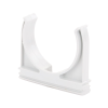soporte de presión (abrazadera), pvc auto extinguible, abierto para tubería de 50 mm
