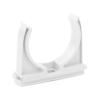 soporte de presión (abrazadera), pvc auto extinguible, abierto para tubería de 50 mm