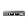 switches de red multi gigabit de 2.5g no administrable / 5 puertos rj45 de 100/1000/2500mbps / 1 puerto de fibra sfp+