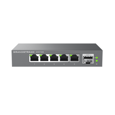 switches de red multi gigabit de 2.5g no administrable / 5 puertos rj45 de 100/1000/2500mbps / 1 puerto de fibra sfp+ switches de red multi gigabit de 2.5g no administrable / 5 puertos rj45 de 100/1000/2500mbps / 1 puerto de fibra sfp+