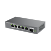 switches de red multi gigabit de 2.5g no administrable / 5 puertos rj45 de 100/1000/2500mbps / 1 puerto de fibra sfp+