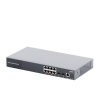 switch gigabit administrable / 8 puertos 10/100/1000 mbps + 2 puertos sfp uplink / compatible con gwn cloud.