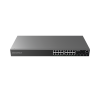 switch gigabit poe+ administrable / 16 puertos 10/100/1000 mbps + 4 puertos sfp uplink / hasta 240w / compatible con gwn cloud.