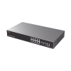 switch capa 3 administrable / 8 puertos 10/100/1000 mbps + 2 puertos sfp+ 10 gigabit / compatible con gwn cloud.