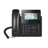 teléfono ip empresarial de 12 líneas con 5 teclas de función y conferencia de 4 vías, poe
