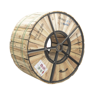carrete de 4 km de fibra Óptica para exterior g.652d, armada, monomodo de 24 hilos, loose tube, color negro, para instalación en ducto subterráneo o enterrado directo carrete de 4 km de fibra Óptica para exterior g.652d, armada, monomodo de 24 hilos, loose tube, color negro, para instalación en ducto subterráneo o enterrado directo