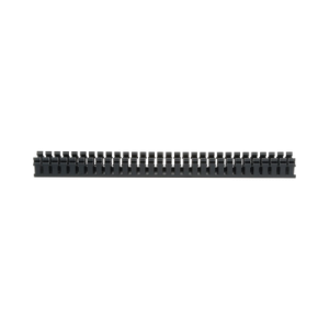 canaleta ranurada de pvc sin tapa, tipo h (tapa abisagrada), 55.1 mm de ancho, 50.3 mm de alto y 1828.8 mm de largo, color negro