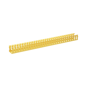 canaleta ranurada de pvc sin tapa, tipo h (tapa abisagrada), 2 in de ancho, 2 in de alto y 1828.8 mm de largo, color amarillo