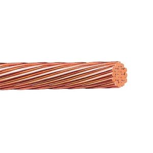 cable eléctrico de cobre desnudo calibre 2/0 awg 19 hilos (100 metros).