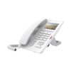 (h5 color blanco)teléfono para hotelería, profesional de gama alta con pantalla lcd de 3.5 pulgadas a color, 6 teclas programables para servicio rápido (hotline) poe
