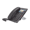(h5w color negro)teléfono ip wifi para hotelería, profesional de gama alta con pantalla lcd de 3.5 pulgadas a color, 6 teclas programables para servicio rápido (hotline) poe