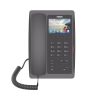 (h5w color negro)teléfono ip wifi para hotelería, profesional de gama alta con pantalla lcd de 3.5 pulgadas a color, 6 teclas programables para servicio rápido (hotline) poe