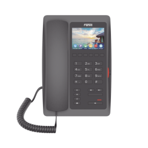 (h5w color negro)teléfono ip wifi para hotelería, profesional de gama alta con pantalla lcd de 3.5 pulgadas a color, 6 teclas programables para servicio rápido (hotline) poe