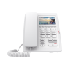(h5w color blanco)teléfono ip wifi para hotelería, profesional de gama alta con pantalla lcd de 3.5 pulgadas a color, 6 teclas programables para servicio rápido (hotline) poe