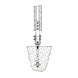 sistema de anclaje tipo perno para torres tbx24, tbx32, tbx40, tbx48, gtbx32, gtbx40 y gtbx48.