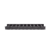 organizador de cable horizontal routeit, sencillo, para rack de 19in, 4in de profundidad, 1ur