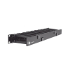 organizador de cable horizontal routeit, sencillo, para rack de 19in, 4in de profundidad, 1ur