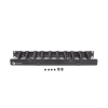 organizador de cable horizontal routeit, sencillo, para rack de 19in, 4in de profundidad, 1ur