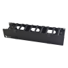 organizador de cable horizontal routeit, sencillo, para rack de 19in, 4in de profundidad, 2ur