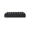 organizador de cable horizontal routeit, doble, para rack de 19in, 4in de profundidad, 2ur