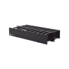 organizador de cable horizontal routeit, doble, para rack de 19in, 4in de profundidad, 2ur