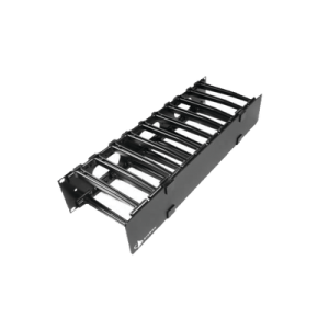 organizador de cable horizontal routeit, sencillo, para rack de 19in, 6in de profundidad, 1ur