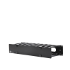 organizador de cable horizontal routeit, sencillo, para rack de 19in, 6in de profundidad, 2ur