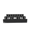 organizador de cable horizontal routeit, doble, para rack de 19in, 6in de profundidad, 2ur
