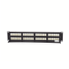patch panel utp hd6 categoría 6, de 48 puertos, angulado para alta densidad de puertos, 2ur