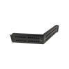 patch panel utp hd6 categoría 6, de 48 puertos, angulado para alta densidad de puertos, 2ur