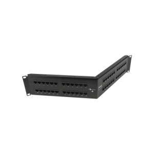 patch panel utp hd6 categoría 6, de 48 puertos, angulado para alta densidad de puertos, 2ur