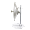 antena para enlaces carrier class, frec. 4.9 5.9 ghz ganancia 32 dbi, dimensiones 92.7 cm / peso 10 kg