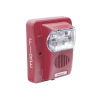 sirena estrobo, 12 vcd, multi candela 15 hasta 110 cd, montaje en pared, color rojo, serie hec3 (0500 05980) hochiki